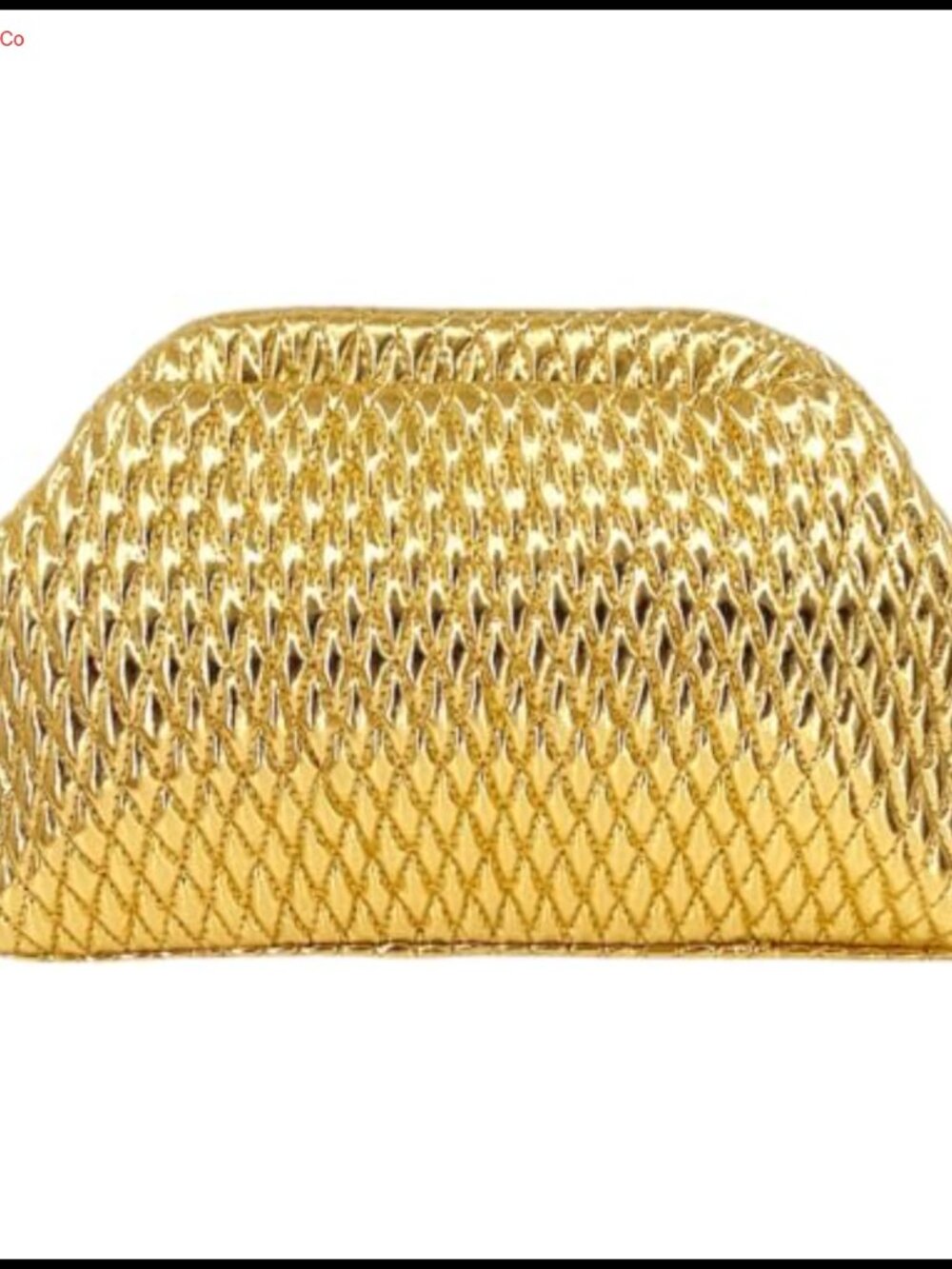 Gold Clutch Purse PU Leather Evening Bag Formal Wedding Party